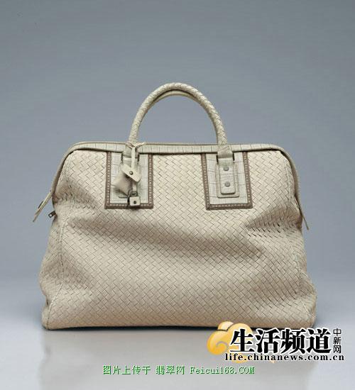 Bottega Veneta 奢华鳄鱼皮镶编真皮男士旅行袋