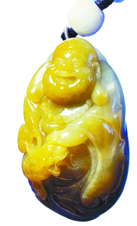 翡翠手把件(图)