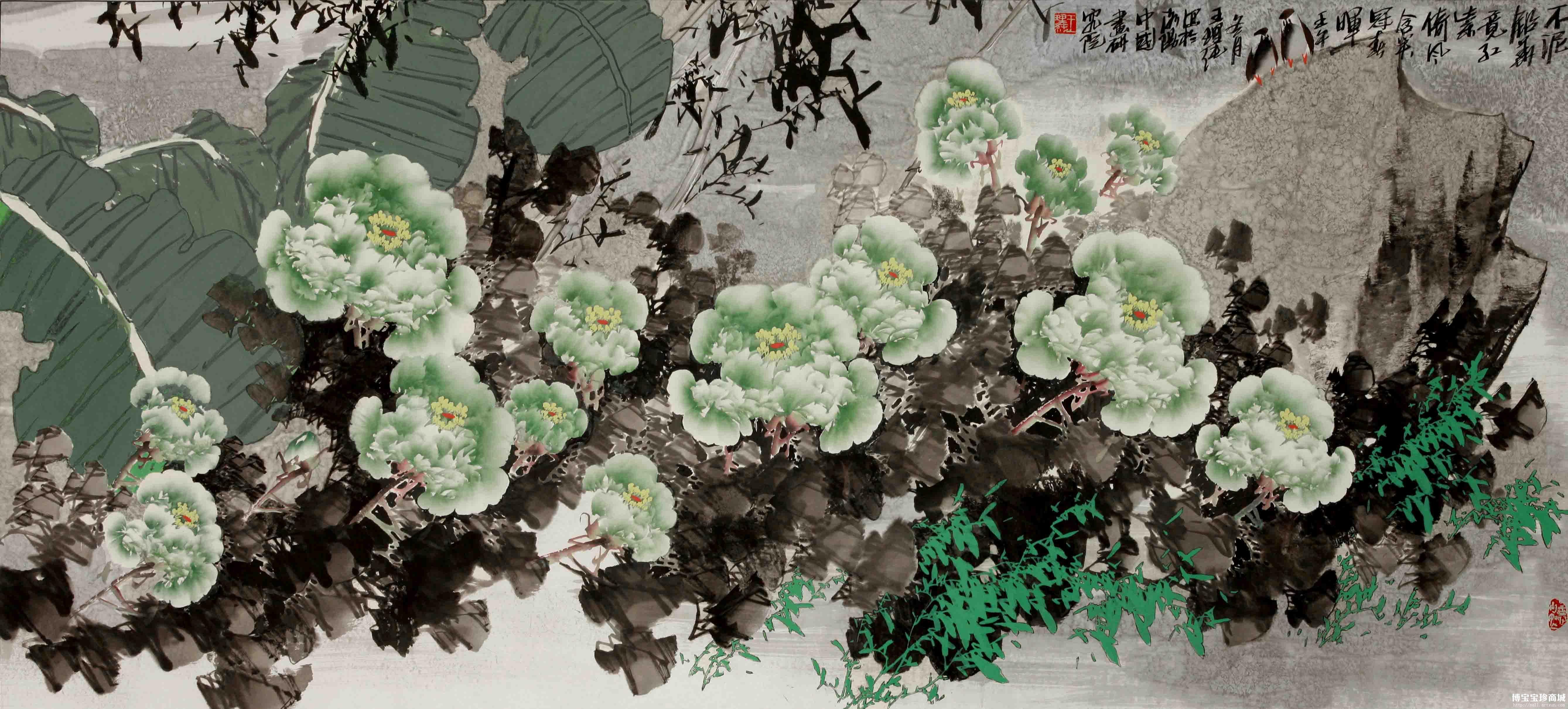 王理纯：大墨大写画牡丹