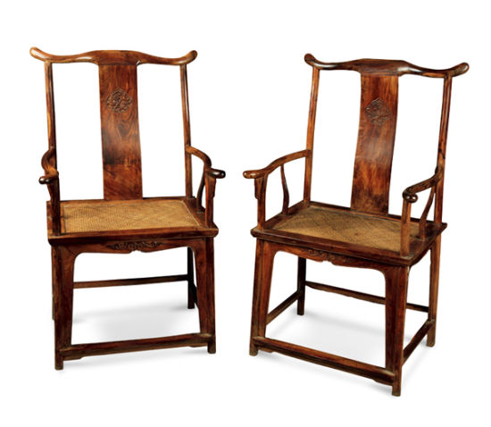 清 黄花梨四出头官帽椅