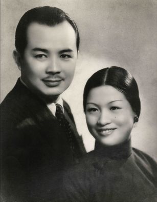 1934年黄琪翔与郭秀仪夫妇在上海