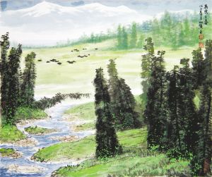 郑山麓赴美迎春展新作
