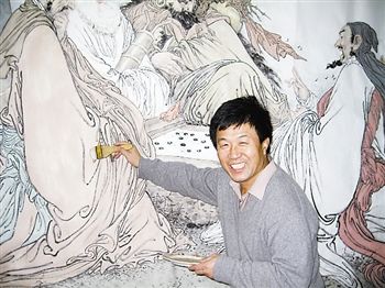 天津画家作品被人民大会堂收藏
