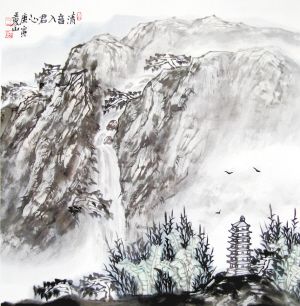 王界山书画作品《清音入君心》赏析