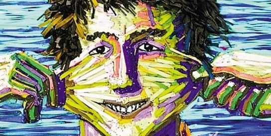 鞋厂工人创出奇特的鞋带画(组图)
