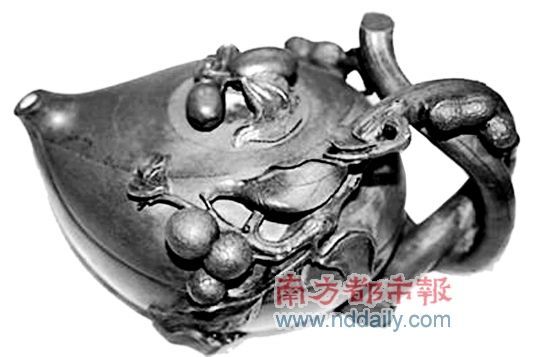 澄泥石壶《早生贵子》贺威廉大婚