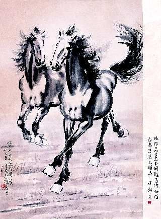 徐悲鸿《双骏图》将亮相山东春秋秋拍