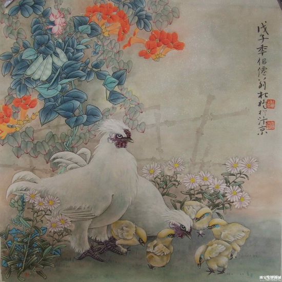 杜鹏教子 （图片来源：博宝宝珍商城） 