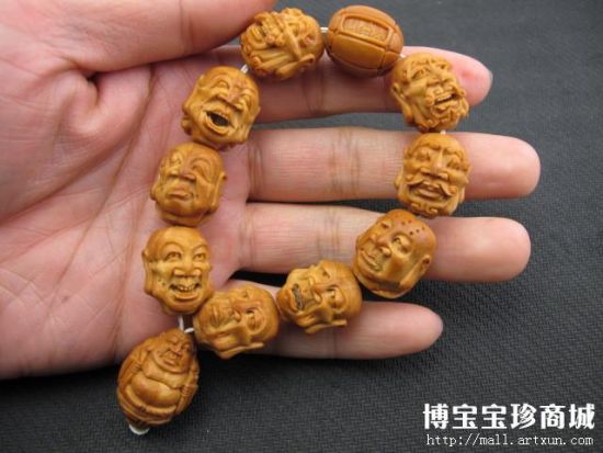 双面 十八罗汉【周玉琴款】怪脸手串