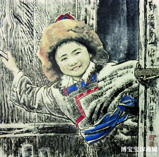 姬国强人物画用笔墨展现浓郁民族风情