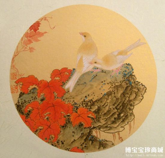 佟永杰古韵花鸟画作点燃佳节气氛