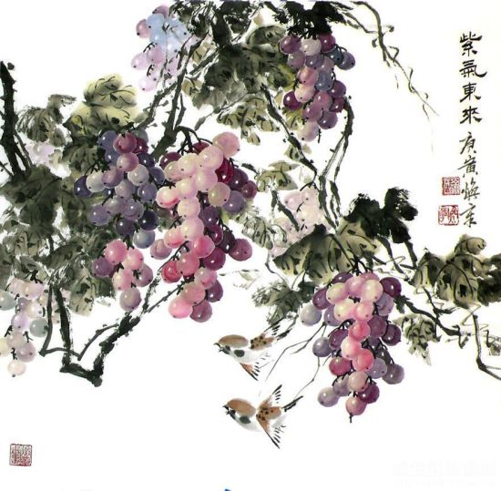 徐焕章《紫气东来2》 （图片来源：博宝宝珍商城）