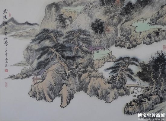 杨恩泉国画作品来自漫山花语