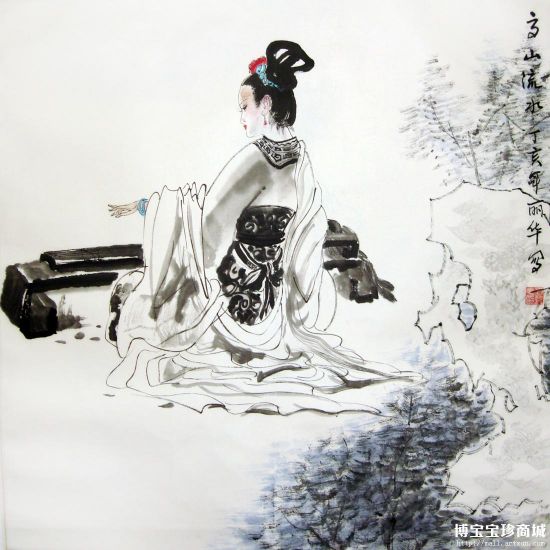 刘怡人物国画：流露于画面之上的韵律美