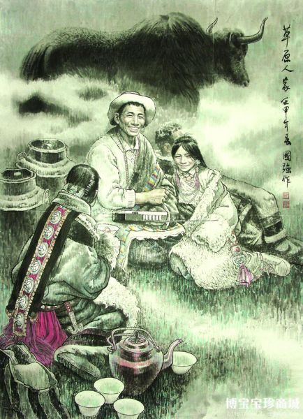 姬国强国画名品感受朴实的民族风情
