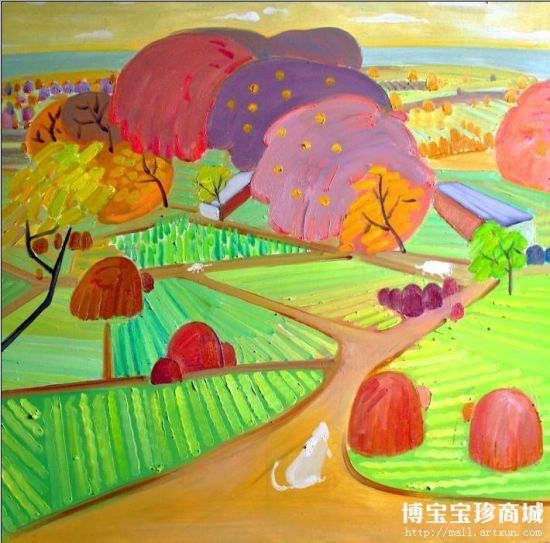 朴清美 朝鲜刺绣《金正日花》（图片来源：博宝艺术网宝珍商城）