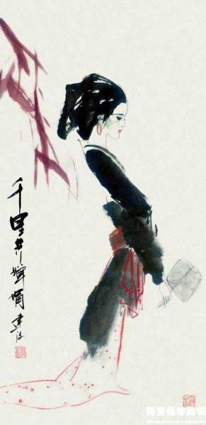 周建设《千里共婵娟》（图片来源：博宝艺术网宝珍商城）