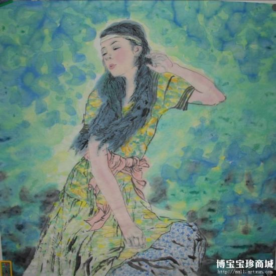 傅强现代仕女 （图片来源：博宝宝珍商城）