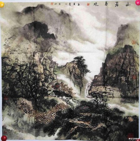 韩茗妍山居春晓（图片来源：博宝艺术网宝珍商城）