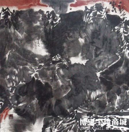 郑新安山雨欲来 （图片来源：博宝艺术网宝珍商城）