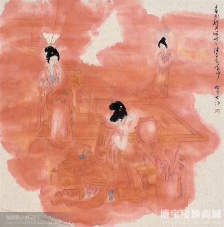 张春德 春花秋月 (图片来源：博宝宝珍商城)