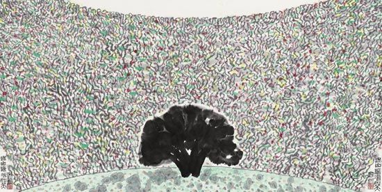 2010-春•_如笑125cm×248cm－姜宝林作品