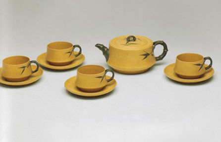 何道洪作品“九头仿竹茶具”