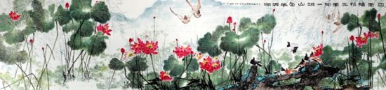 尹延新先生荷花经典巨作欣赏(图)