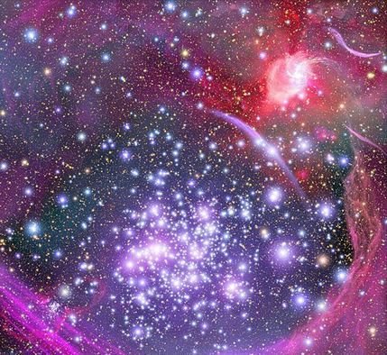 美国宇航局发布拱门星团最新艺术效果图
