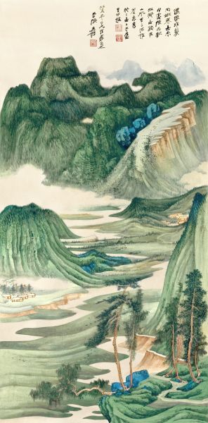 张大千杰作《蜀山春晓》亮相苏富比春拍(图)