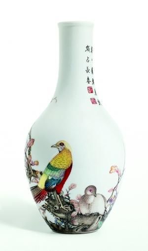 清乾隆御制珐琅彩瓷器估价高达1.8亿港元(图)