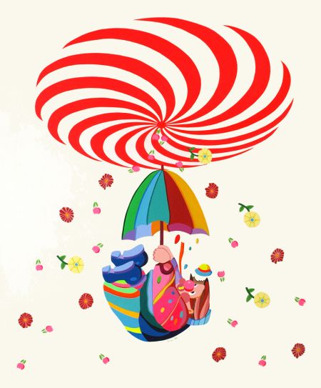 参选艺术家作品：锦萨《四度空间》