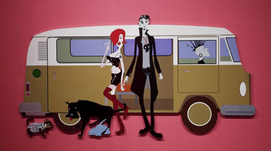 吕淼，X+Y，150x250x10cm，激光切割、汽车烤漆