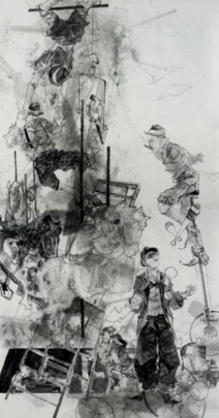 当代水墨联展《倪》亮相三里屯