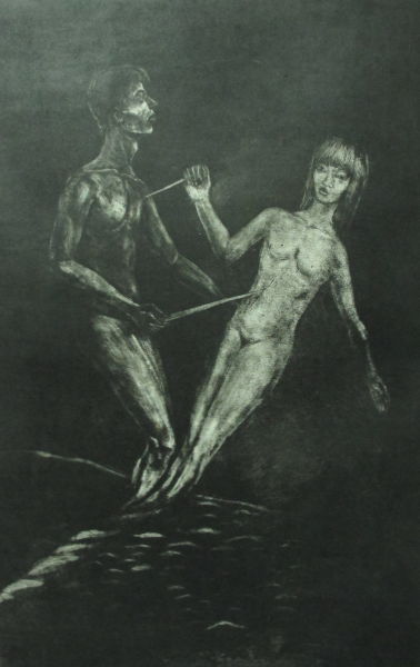 《伤害》铜版画 2011