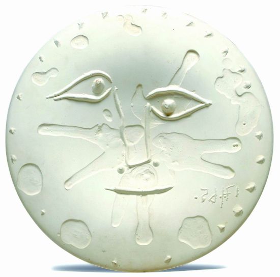 《脸》，直径273mm，创作于1965 年，成交价2125美元