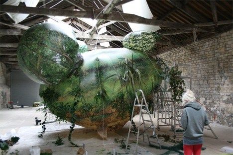 欧洲空中近日惊现美丽岛