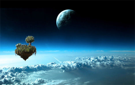 欧洲空中近日惊现美丽岛