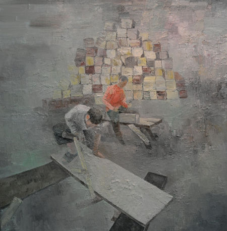 李超作品《木工》