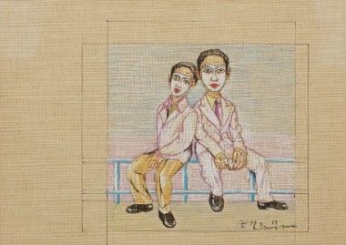 曾梵志的《面具系列》估价为15万?20万港币，但成交价有可能在10月3日苏富比香港拍卖会上远高于估价