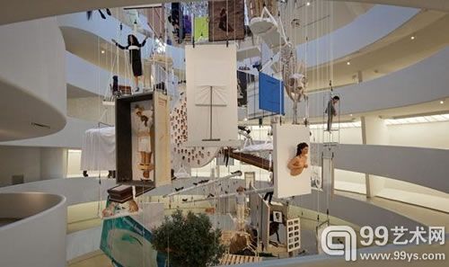 古根海姆悬挂展示卡特兰作品