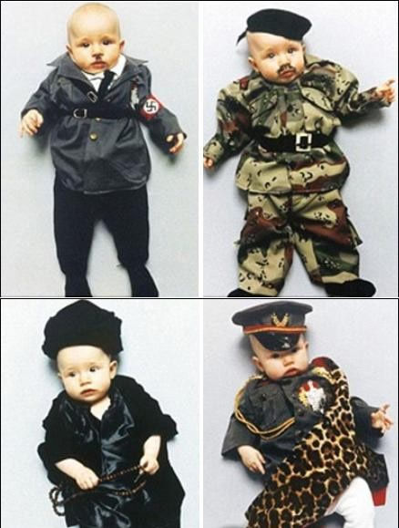 丹麦艺术家将自己婴儿扮成历史人物引争议