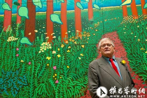 霍克尼个展亮相英国皇家艺术学院