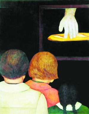 《看画展》 146cm×114cm 布面油画