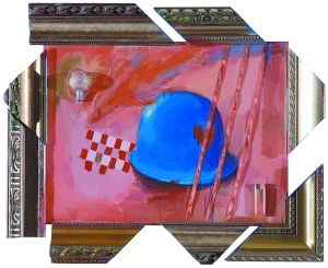 《所有的名字》45cm×60cm 综合材料 2008年