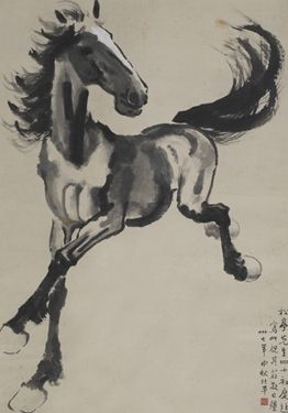 徐悲鸿《奔马图》赏析