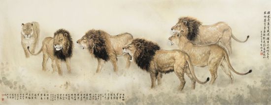 方楚雄《威振山河》253万成交