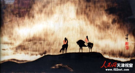 烙画大师姜云祥作品。