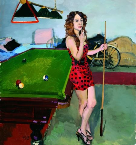 《小豆在台球厅闲着》2010年