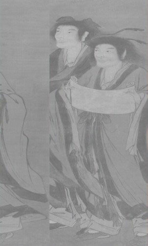 图7 寒山拾得行吟图